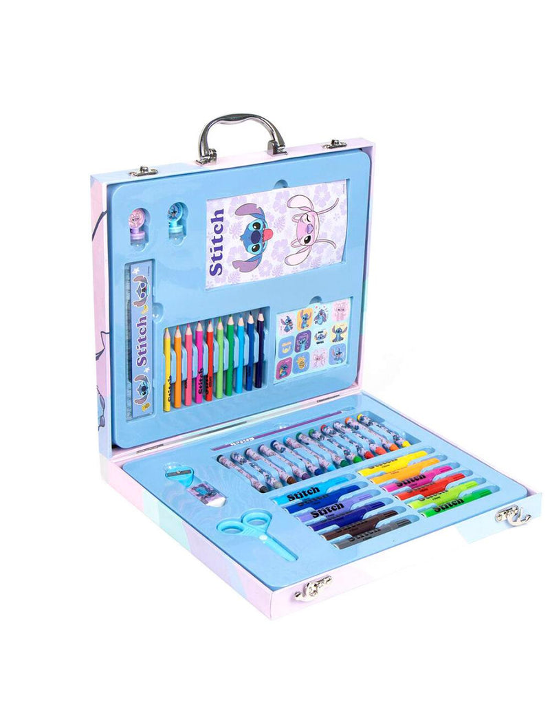 Set Papelería Coloreable Maletín Stitch Disney - Valuvic