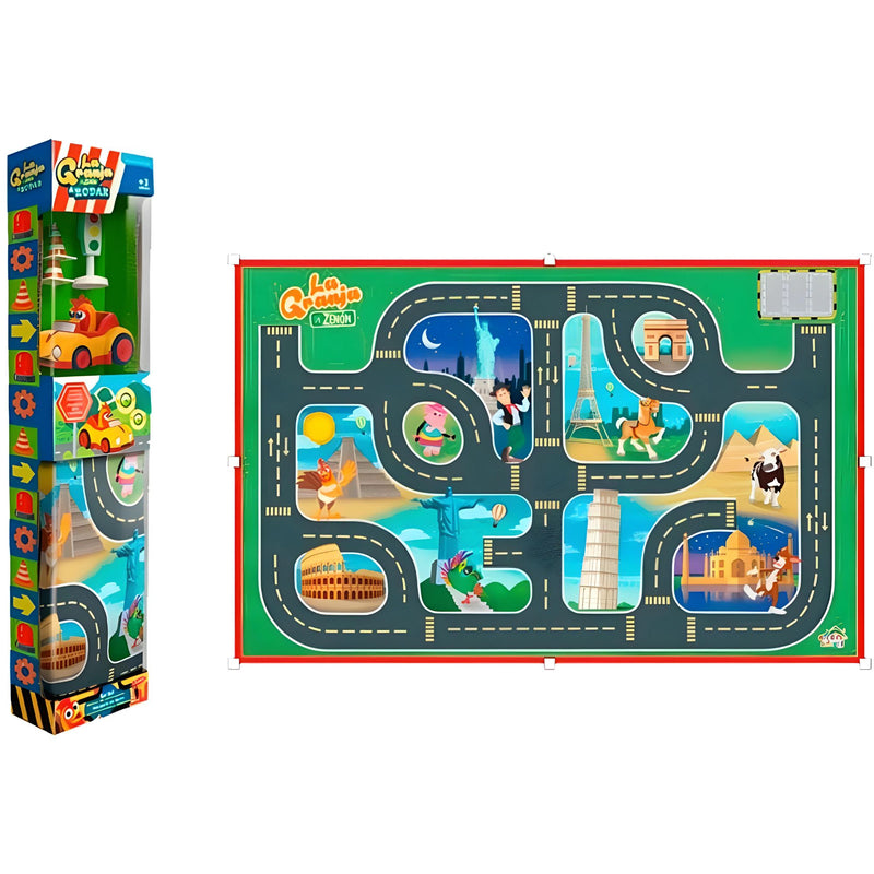 Bandai Set Vehiculo y Alfombra La Granja de Zenón -  A Rodar (AR84920)