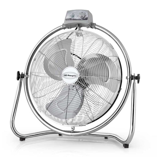 Ventilador industrial Orbegozo Power Fan 45 cm con estructura metálica robusta y aspas de gran caudal de aire
