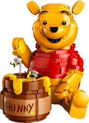 Vista completa Winnie the Pooh LEGO 43300 amarillo rojo 23 cm altura Disney
