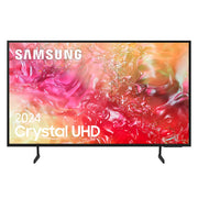 Vista frontal de televisor 75" Crystal UHD con HDR

