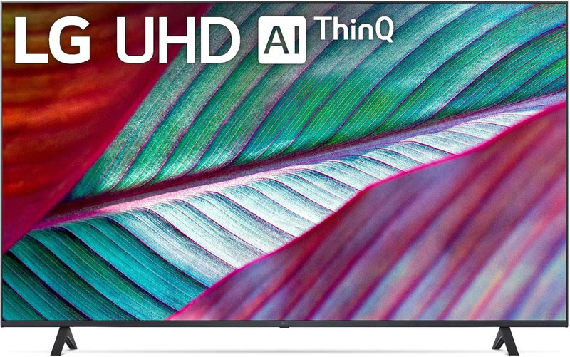 Vista lateral del LG 50" UR7800 con diseño fino y elegante

