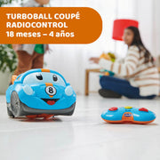 Vista lateral del Rolly Coupe RC de Chicco con ruedas estables, más de 20 efectos de sonido realistas y sistema de equilibrio avanzado para pequeños pilotos
