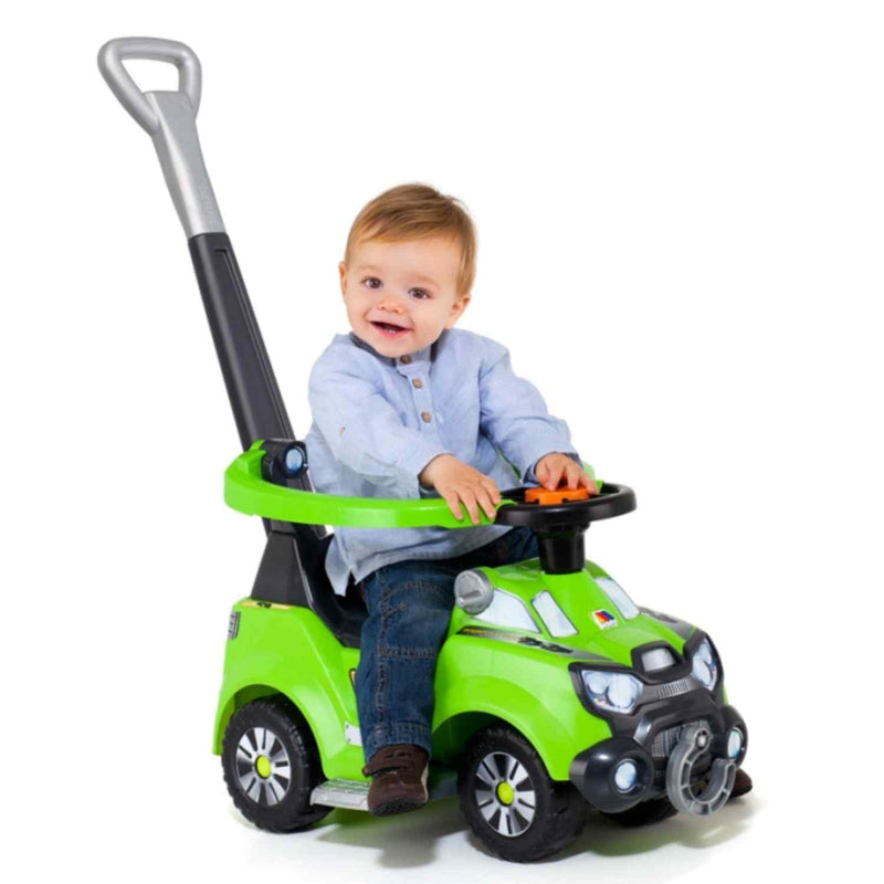 Vista lateral mostrando el gancho y la bandeja.
