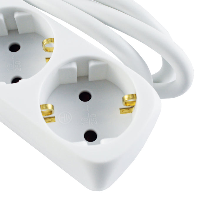 Wurko Base 3 Outlets Cable 3X1.5 mm with Switch (124031)