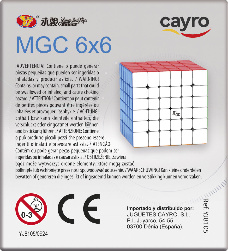 Professional Speed Cube Mgc 6x6x6 Cayro, imagen 3