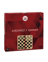 Toy Planet Juego de Ajedrez y Damas Madera (29118)