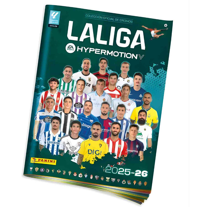 Pack Álbum + 4 Sobres Cromos Liga Hypermotion 2025/26 Panini