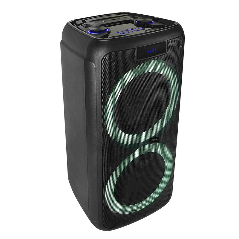 alt altavoz infiniton eq20 con luces led y micrófono
