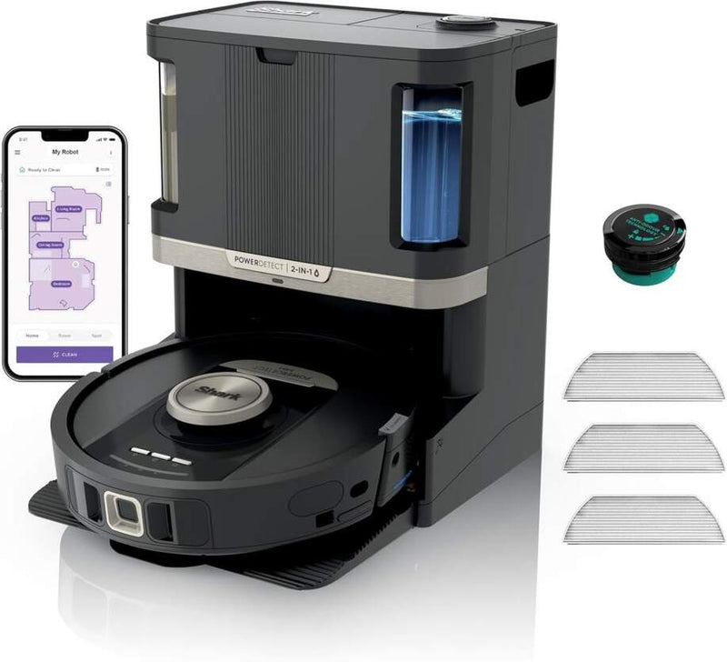 Robot Aspirador Shark RV2800ZEEU con Fregado y Autovaciado