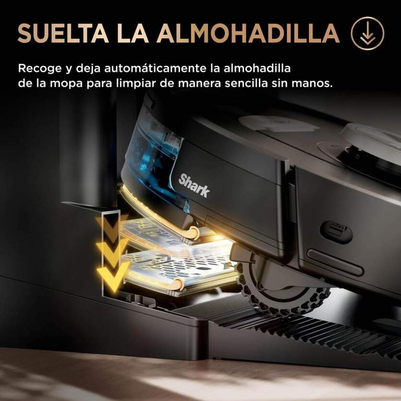 Robot Aspirador Shark RV2800ZEEU con Fregado y Autovaciado