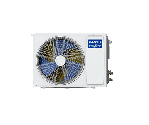 Unidad exterior del aire acondicionado AUFIT F18K DC Inverter, vista frontal del ventilador — 4500 frigorías R32