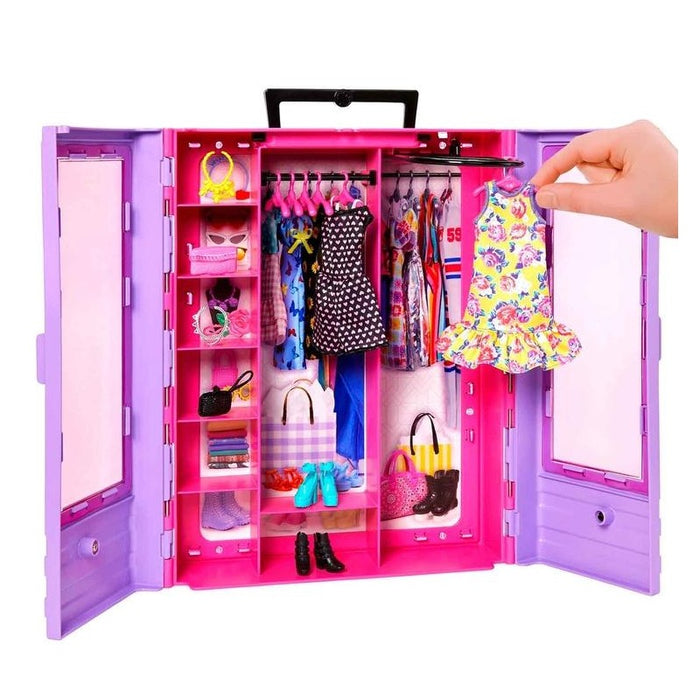 Mattel Barbie Fashionista Armario portátil para ropa de muñeca