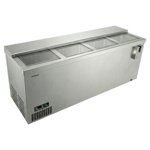 Botellero refrigerador Infiniton BCL-20H86XC4 de 612 litros en acero inoxidable con puertas correderas para hostelería