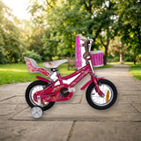 Bicicleta UMIT Lydia 12" para Niñas con Cesta en el parque
