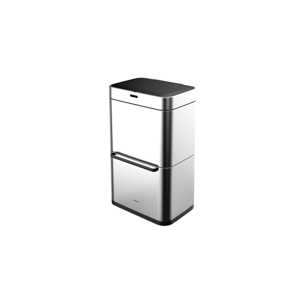 Papelera inteligente Infiniton BIN80-Silver 80 litros Inox - vista frontal