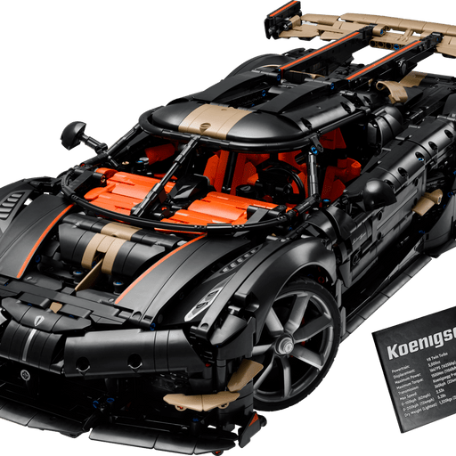 Megacar Koenigsegg Sadair's Spear LEGO Technic 42232 montado