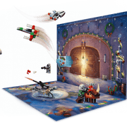 Mando y Grogu con jerséis navideños del LEGO 75456