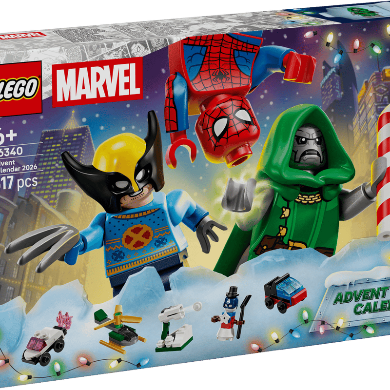 Caja del LEGO Marvel 76340 Calendario de Adviento 2026
