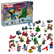 Calendario de Adviento LEGO Marvel 76340 con sus minimodelos
