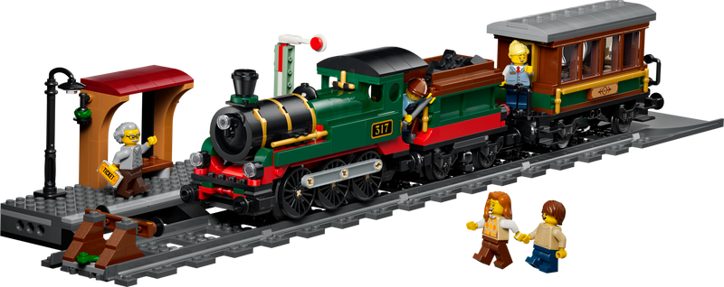 LEGO City Tren de Vapor Clásico 60511 con locomotora, ténder y vagón de pasajeros
