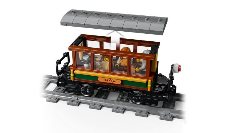 Vagón de pasajeros y señal semafórica del tren de vapor LEGO City 60511