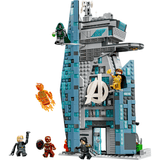 Nueva Torre Vengadores LEGO 76352 montada con las 6 minifiguras