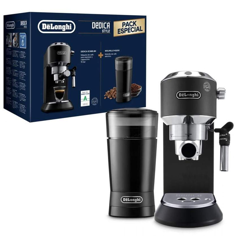 Cafetera Express DeLonghi EC685.BK Dedica Style Negra + Regalo Molinillo KG200