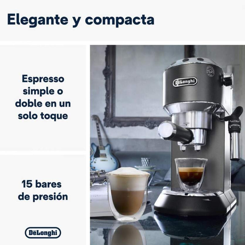 Cafetera Express DeLonghi EC685.BK Dedica Style Negra + Regalo Molinillo KG200