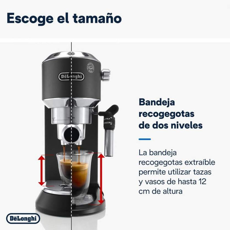 Cafetera Express DeLonghi EC685.BK Dedica Style Negra + Regalo Molinillo KG200