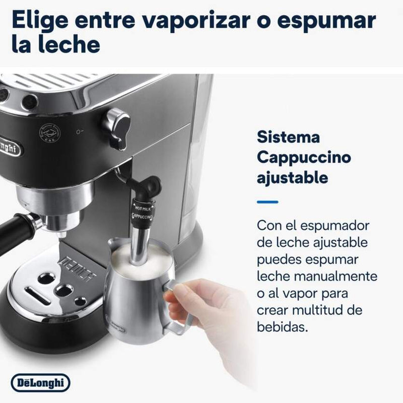 Cafetera Express DeLonghi EC685.BK Dedica Style Negra + Regalo Molinillo KG200