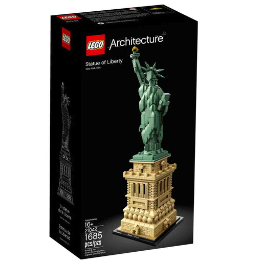 caja del set LEGO 21042 estatua de la libertad architecture

