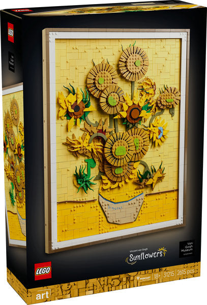 caja del set lego art 31215 van gogh los girasoles
