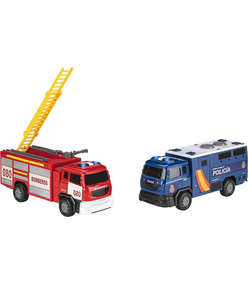 Toy Planet Camion Policia o Bomberos Luz y Sonido (245P4)