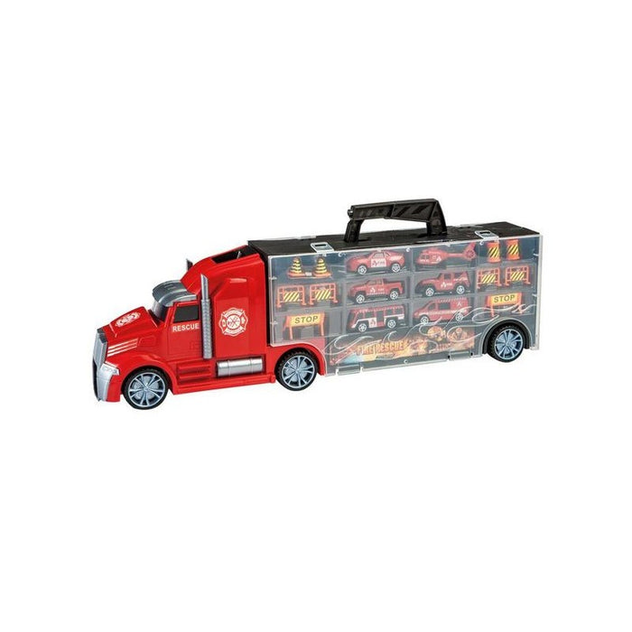 Toy Planet Camion de transport de voitures de sauvetage assorties (666-03G/02G)