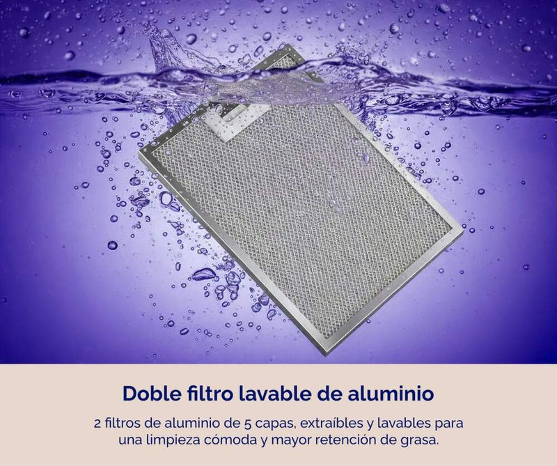 Campana Extractora Artica Aline60Bi 60cm Inox