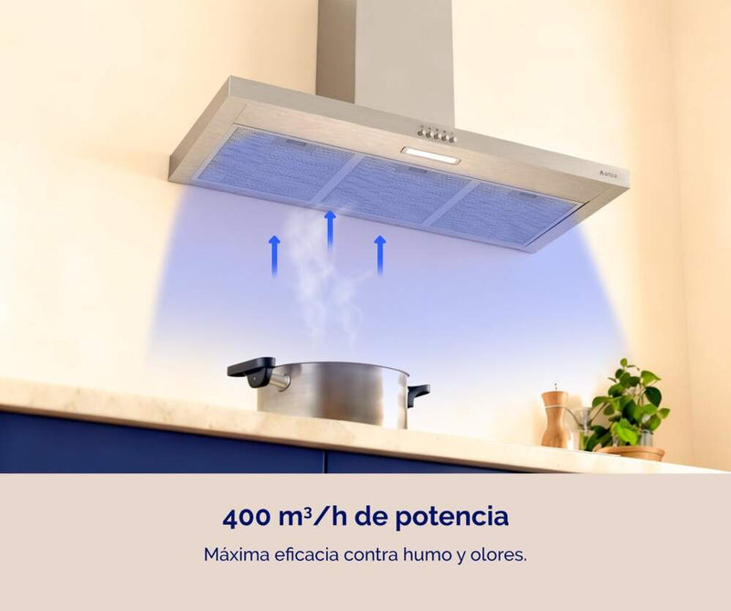 Campana Extractora Artica Aline60Bi 60cm Inox