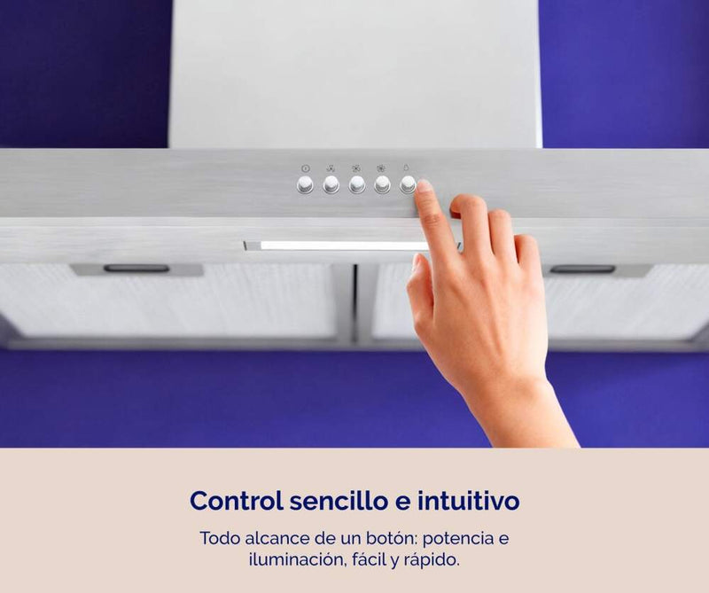 Campana Extractora Artica Aline60Bi 60cm Inox