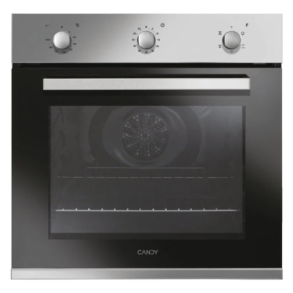 Horno Candy FCP502X inox de 65 litros, vista frontal