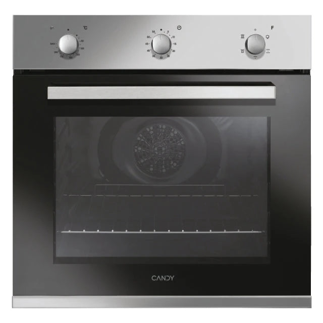 Horno Candy FCP502X inox de 65 litros, vista frontal