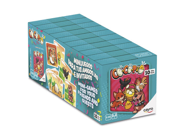 Expositor de 10 unidades del Co-co-pio Mini de Cayro 90567, el pack completo tal como se sirve