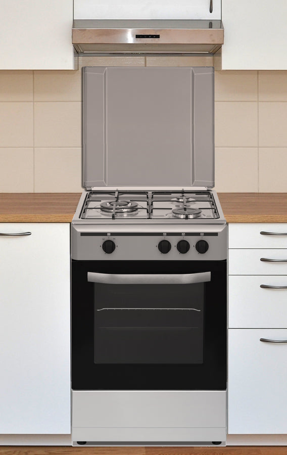 Cocina de gas Vitrokitchen CB5530 instalada en una cocina de apartamento