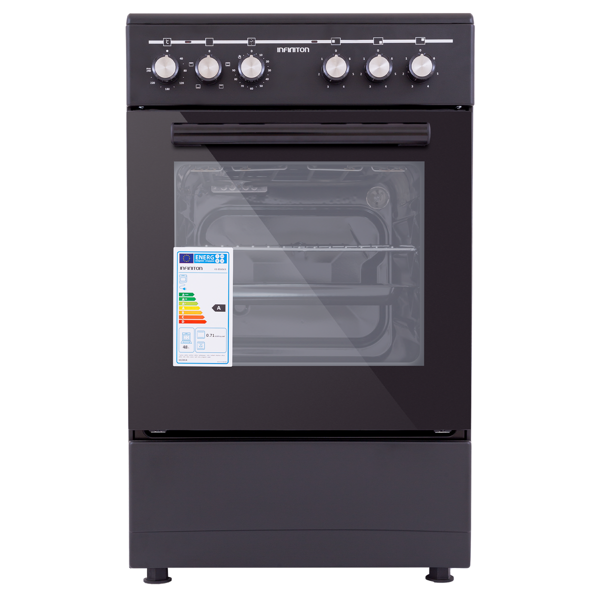 Cocina Infiniton CC-B550V3 43L Negro - vista frontal