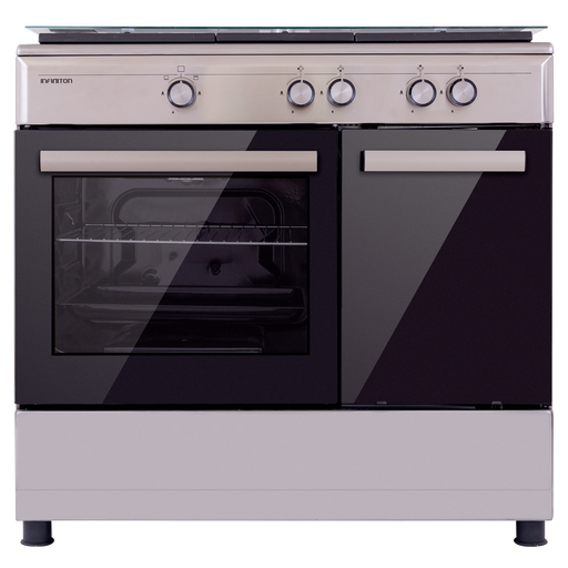 Cocina Infiniton CC90X2W4F 60L Inox - vista frontal