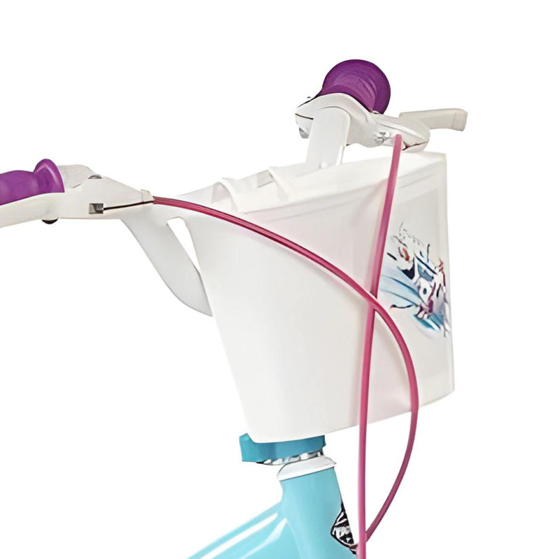 cesta delantera, asiento ajustable y timbre incluido 