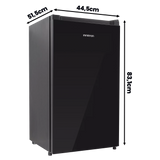 Frigorífico 1 Puerta Infiniton CL-92L8NEA 88 L Negro (vista 2)