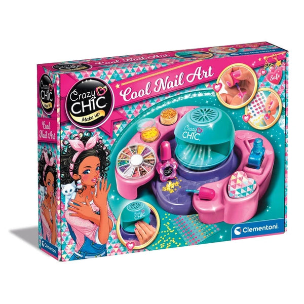 Caja de Clementoni Crazy Chic Cool Nail Art - Estudio de Uñas (18599)