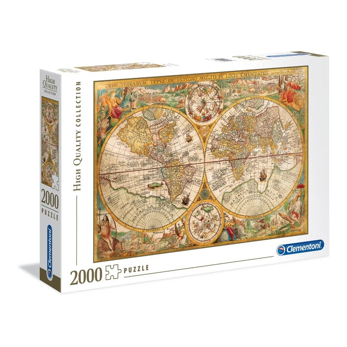 Caja de Puzzle 2000 Clementoni Mapa Antiguo (32557)