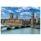 Imagen del puzle 3000 piezas Houses of Parliament Clementoni 33037: el Parlamento de Londres, el Big Ben y el puente de Westminster