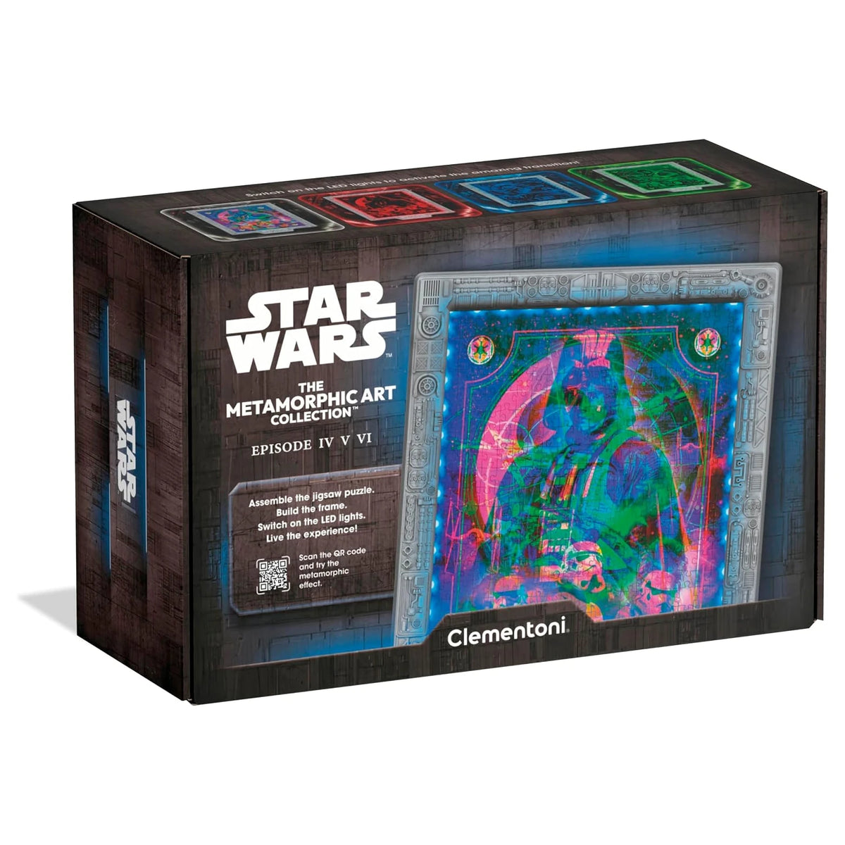Puzzle 520 Clementoni Star Wars Episodios IV-V-VI Metamorphic 35162, caja